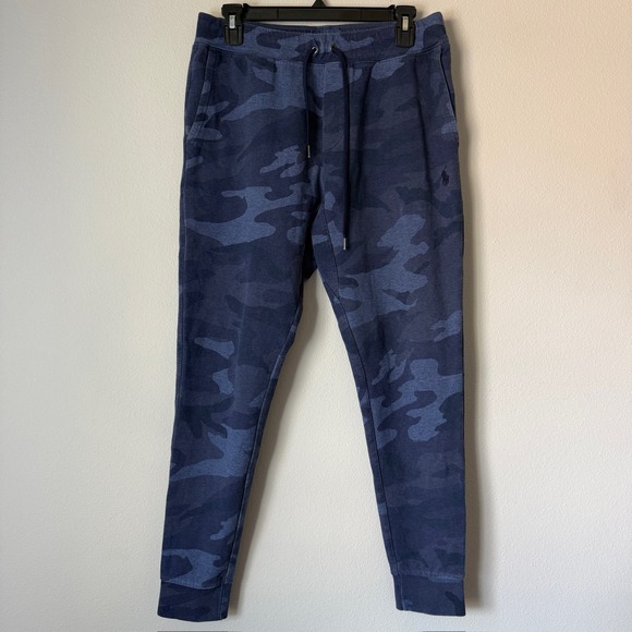 Polo Ralph Lauren Other - Polo Ralph Lauren Mens Blue Camo Performance Jogger Sweatpants Small